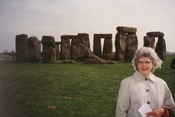 Mary Jo at Stonhenge