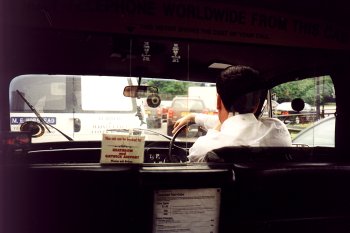 Inside a London Cab