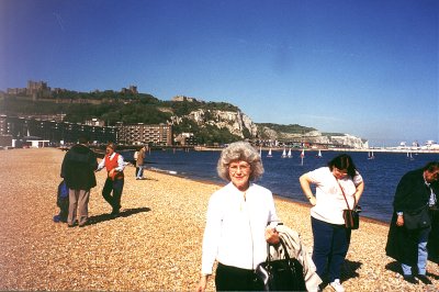 Mary Jo on the Beach at Dover